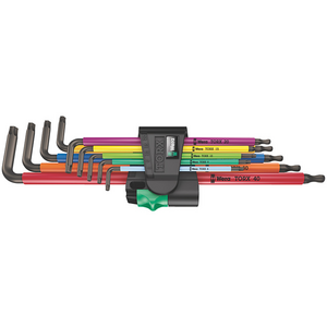 Wera 967/9 TX XL Multicolour 1 L-key set for TORX screws, long (9 pieces)
